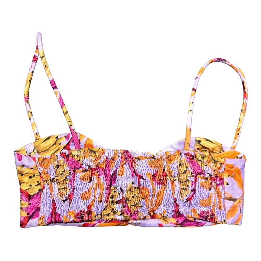 FARM RIO Banana Pingo Printed Bralette Top - Picture 3 of 11